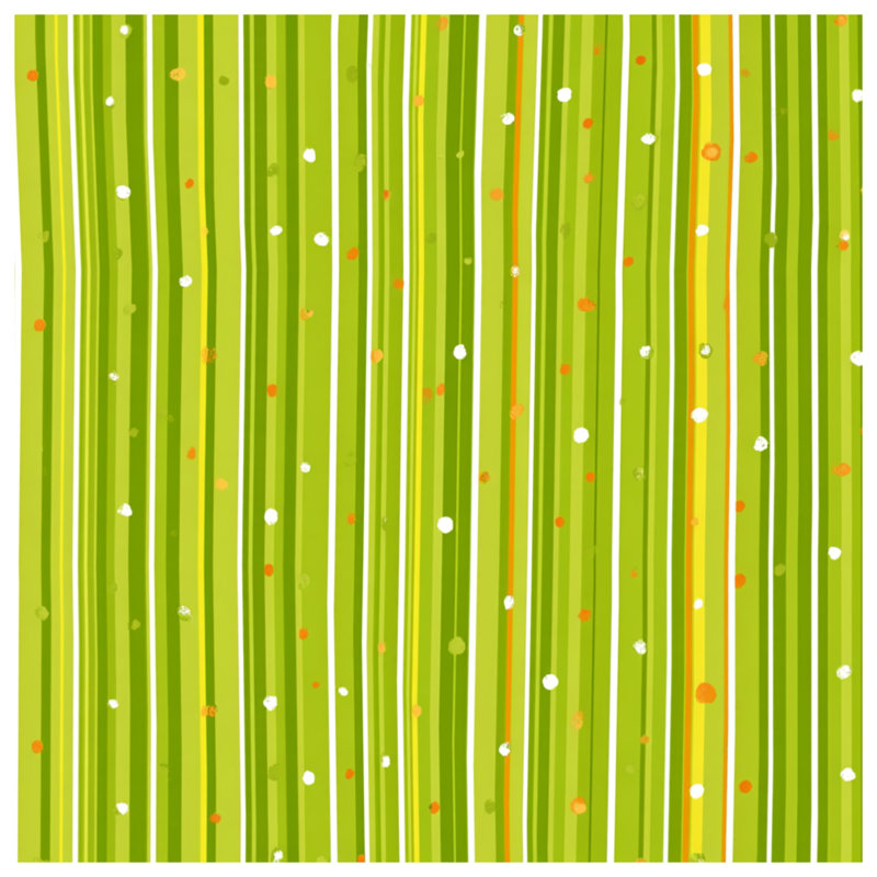Coussin Green Stripes, 16 po x 16 po