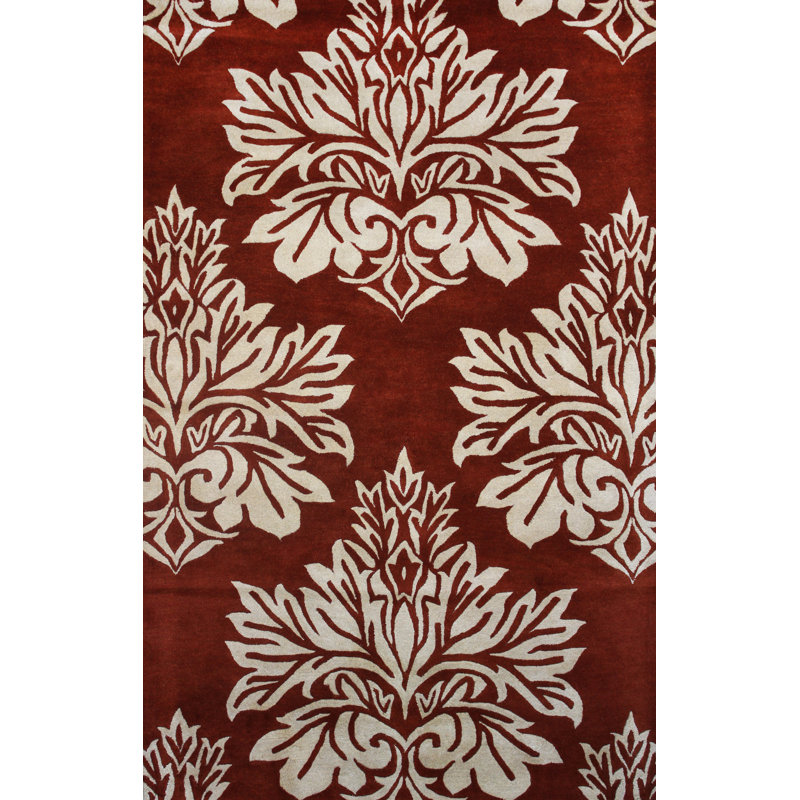 Cedartown Wool Floral Indoor Rug, Square 1'6"