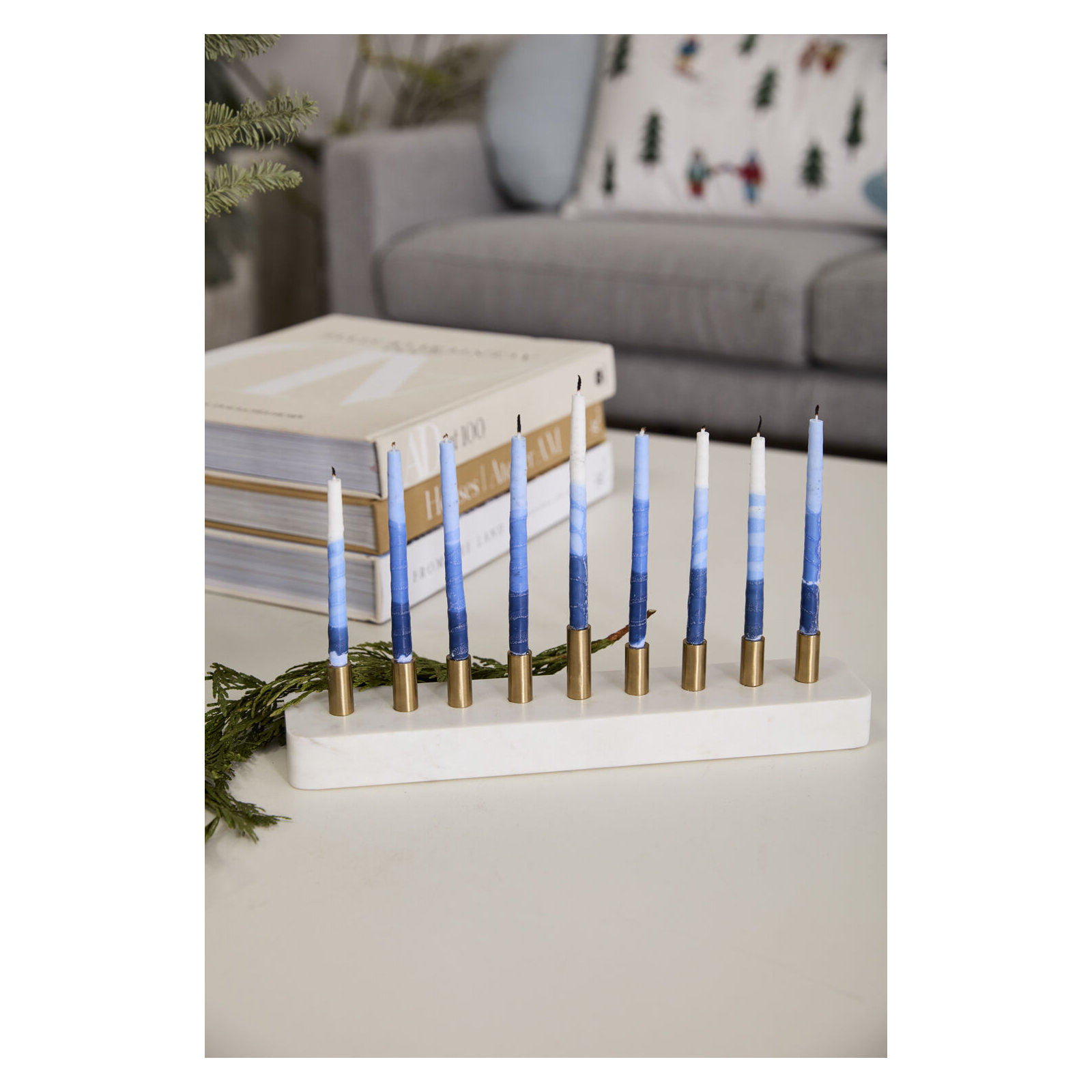 Menorah 12"x 2.5"x 2.5"