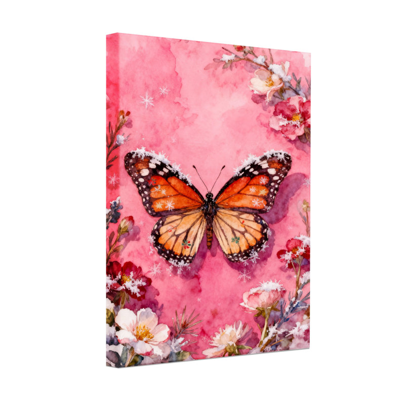 Reproduction d'art sur toile, "Christmas Butterfly"