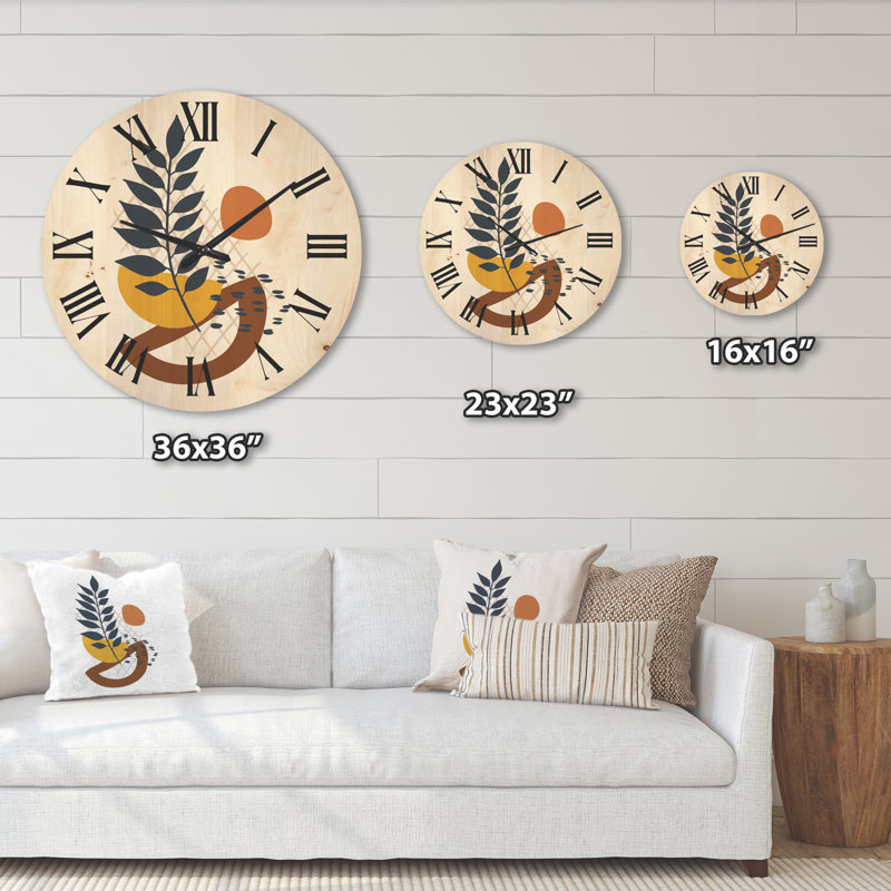 Solid Wood Wall Clock, Extra Large