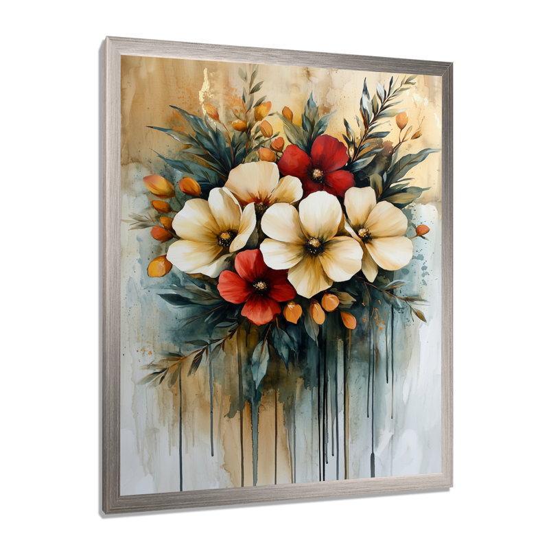 Goodwin - Abstract Wall Art Prints, Silver, 20" H x 12" W, Reproduction encadrée d'une seule photo
