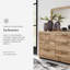 Commode double 6 tiroirs avec miroir Homeira