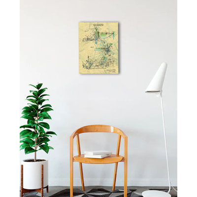 «Vintage 1943 the Helopter», affiche vintage sur toile tendue