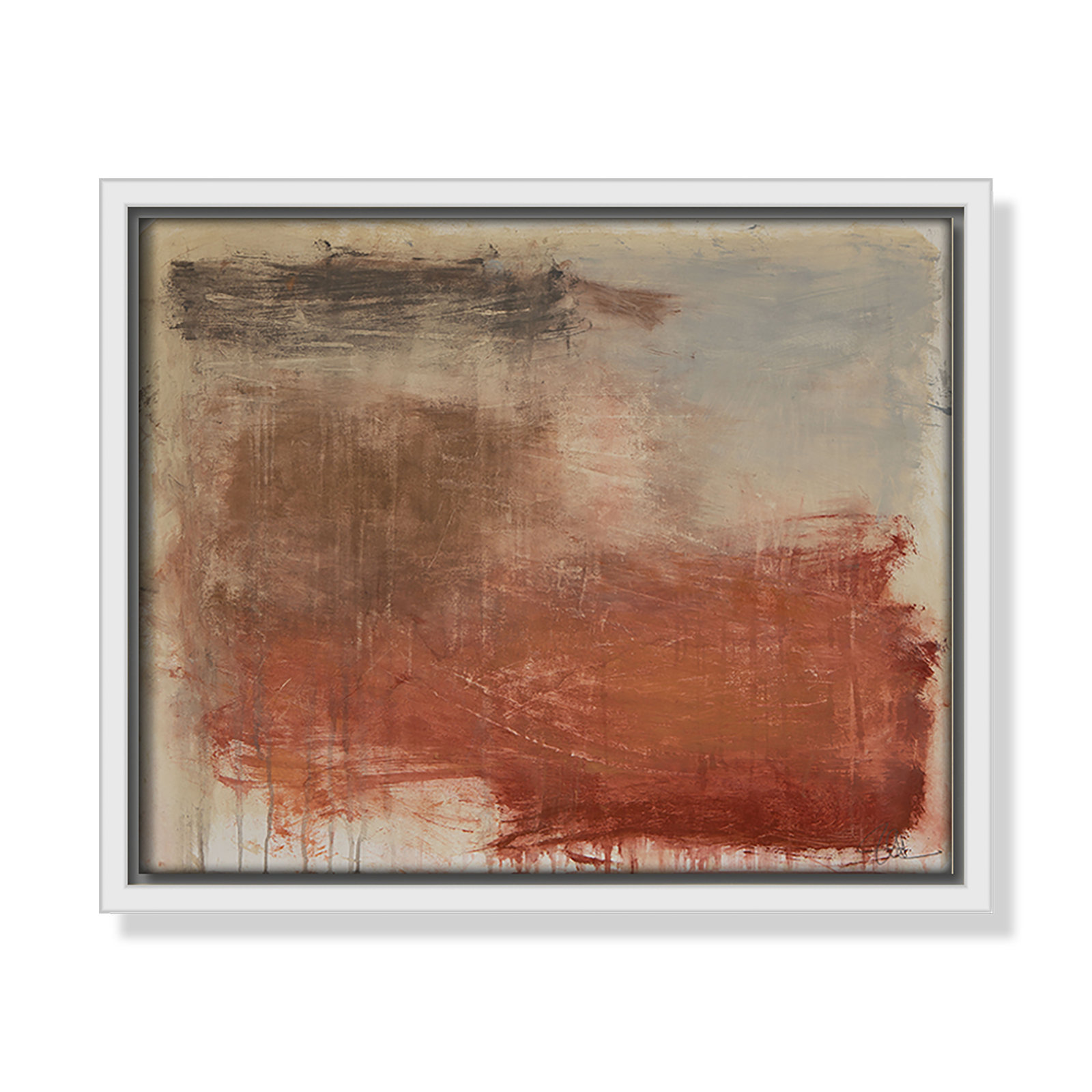 Colin "Autumn Over The Riviera" Print, 9.5" H x 11.5" W, White