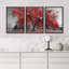 Arbre rouge sur fond de parc noir et blanc-96384564-96384573
