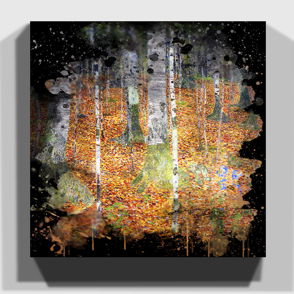 Birch Forest by Gustav Klimt Art - Wrapped Canvas