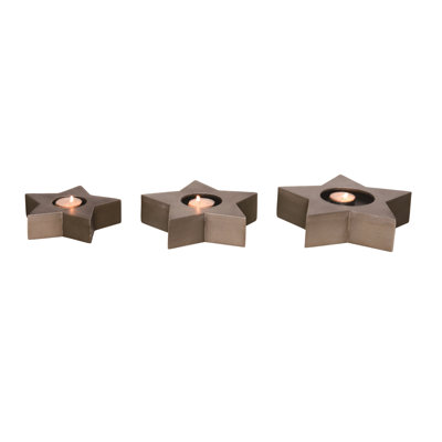 Photophore en bois 2 po H