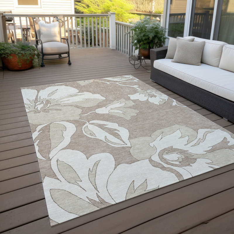  Tapis d'extérieur antidérapant Malchow, Rectangle 5 pi x 7 pi 6 po
