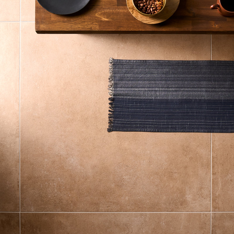 35,47 po Vista X 35,47 po Carreau de plancher et de mur en porcelaine matte (17,43 pieds carrés / caisse), Terracotta