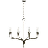 Aiden 40" Single Tier Chandelier  in Aged Iron