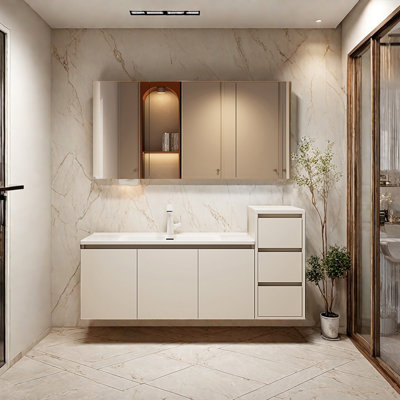 Simple light luxury bathroom cabinet