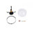 Moutanabi Glass Semi Flush Mount