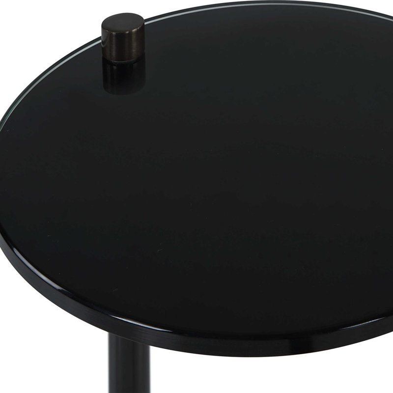 Jaquayla Glass Top End Table
