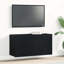 TV Cabinet Black Oak Engineered Wood-164846648