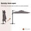 Parasol en porte-à-faux carré Gilda-242495841