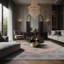 Tapis gris soyeux et moelleux-749018990