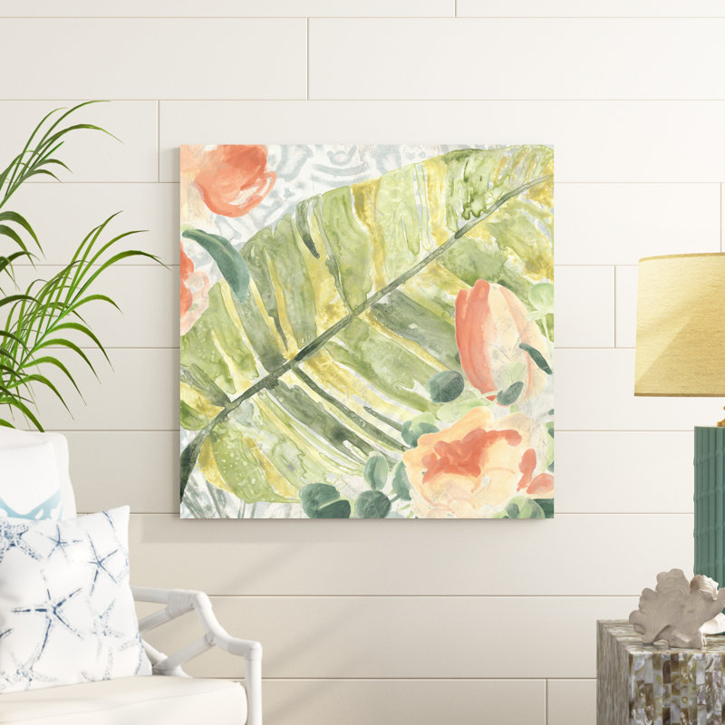 " Palm Garden IV " by June Erica Vess Painting Print, 36" H x 36" W