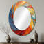 Spiral Symphony II - Abstract Spirals Round Mirror For Wall Decor-121387115-121387811