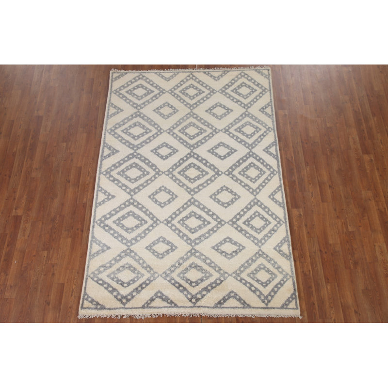 Tapis géométrique indien 5 x 8