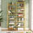 Bamboo Bookcase, 6-Tier Large Open Bookshelf  With Display Shelves-134588222-136172192