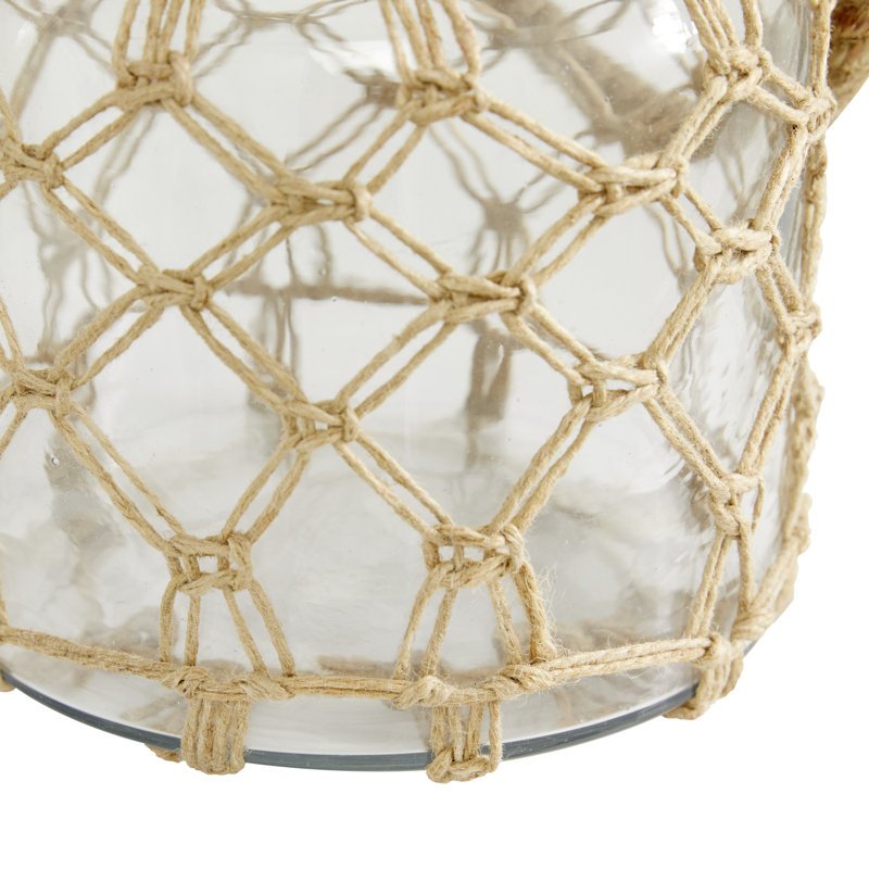 Lanterne côtière en verre brun, H 8,5 po x l 7,05 po x P 7,9 po