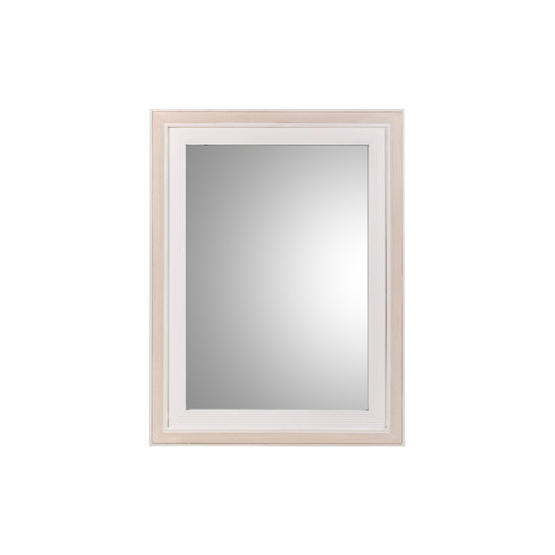 McBain Wood Flat Wall Mirror