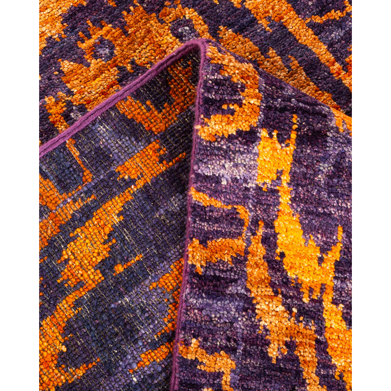 Contemporary One-of-a-Kind 6' 1" X 6' 1" Hand Knotted Area Rug