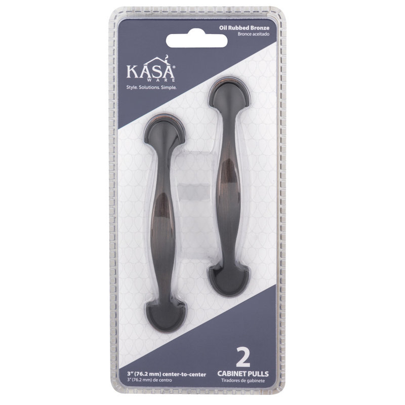 3" Center to Center Arch Pull Multipack, Brushed Oil Rubbed Bronze