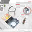 Workstation Sink Roll-up Drying Rack Trivet