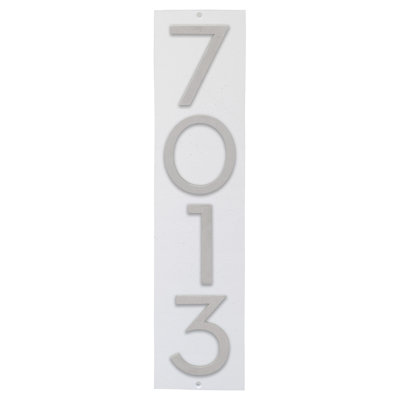 Floating Modern 3" Number Vertical Address Plaque (4 Digits)