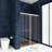 60" W x 72" H Double Sliding Framed Tub Door-90023655-90023656