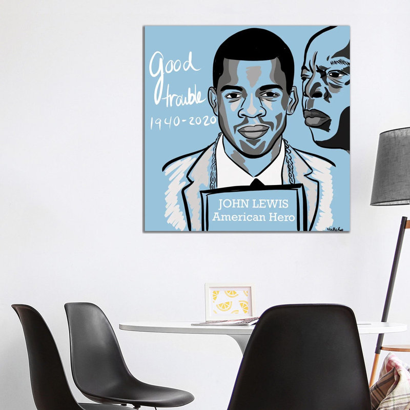 Good Trouble by NoelleRx - Wrapped Canvas Print, 93.98 cm H x 93.98 cm W x 1.91 cm D