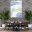 «Serene Coastal Abstract Abstract Contemporary», art mural moderne