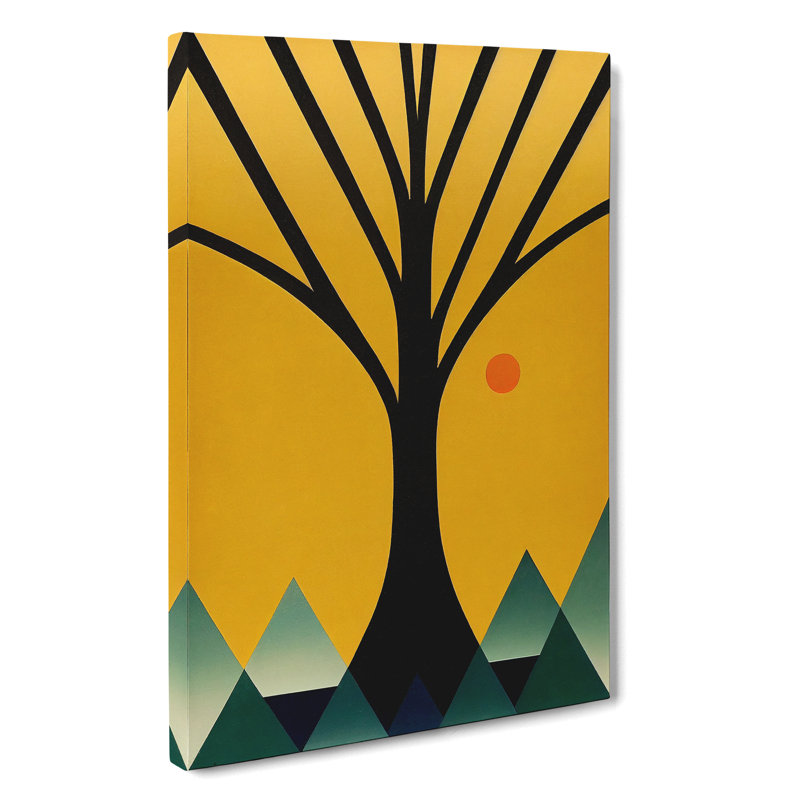 Abstract Art Tree No.6 - Wrapped Canvas, 50cm H x 35cm W x 3cm D