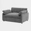 Fauteuil surdimensionné en chenille avec assise profonde-895756964