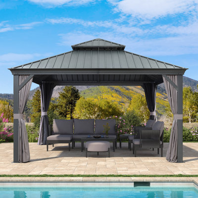 4m x 4m Aluminum Patio Gazebo