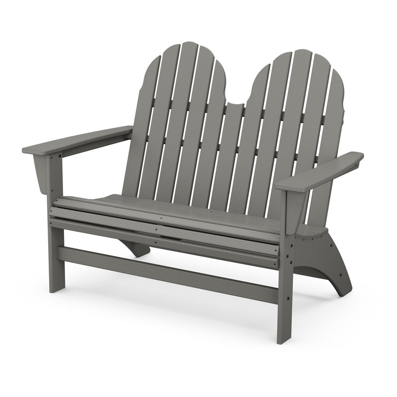 Banc Adirondack 48 "POLYWOOD Vineyard, Gris ardoise
