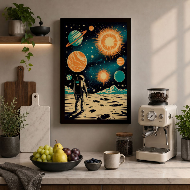 Print, 30x20 - 76.2 x 50.8 cm, Teal Border