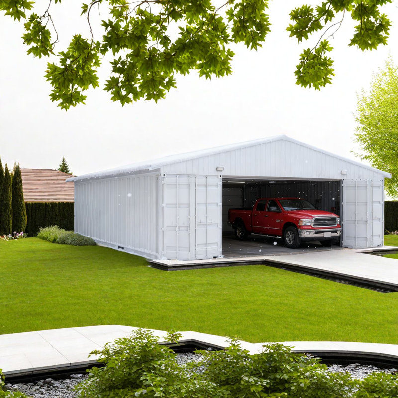 Heavy-duty Steel Canopies & Gazebos With Frame, Cream Roof For Storage