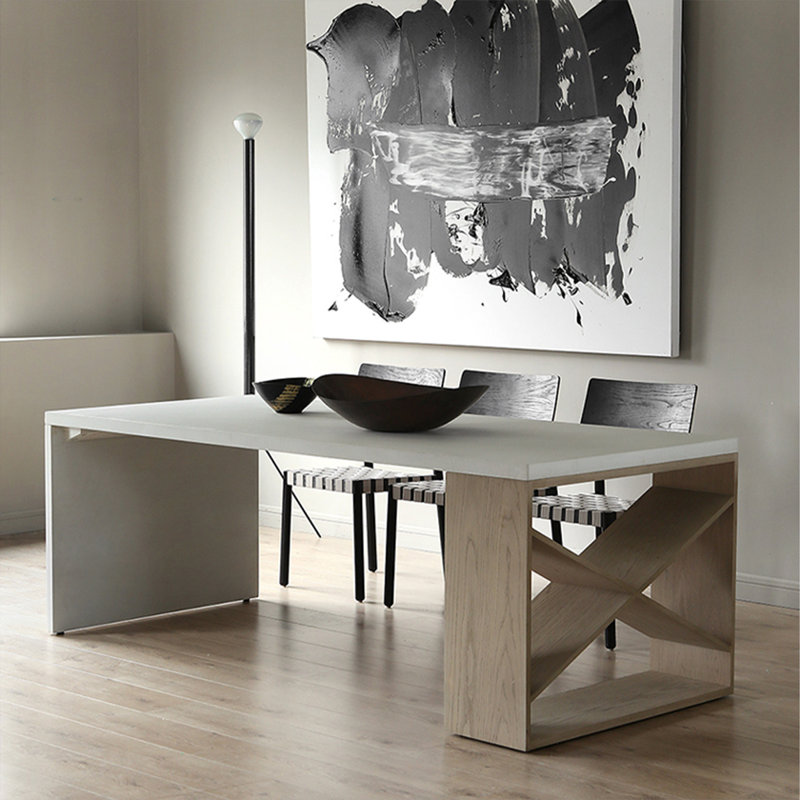 78.74" White Rectangular Solid Wood Dining Table, 29.53" H x 78.74" L x 31.50" W