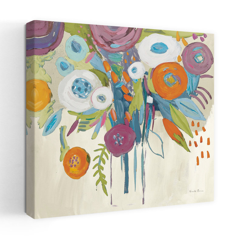 Automne magique de minuit contemporain avec art abstrait bleu, H 24 po x l 24 po