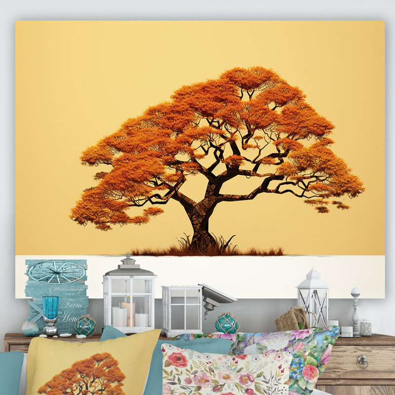 Arbre africain Ambiance Savana III, Toile tendue, H 12 po x l 20 po x P 1 po