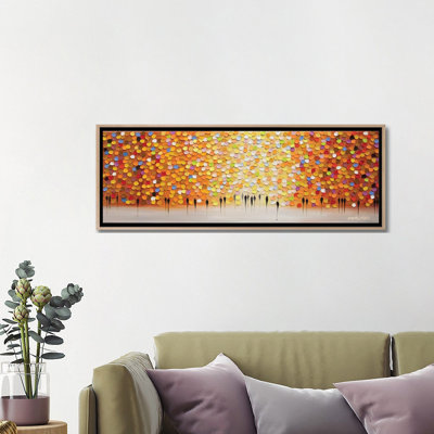 Sunset In An Orange Day - Wall Art Print - Framed Canvas