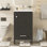 Meuble-lavabo de salle de bain avec lavabo en céramique et tablette de porte