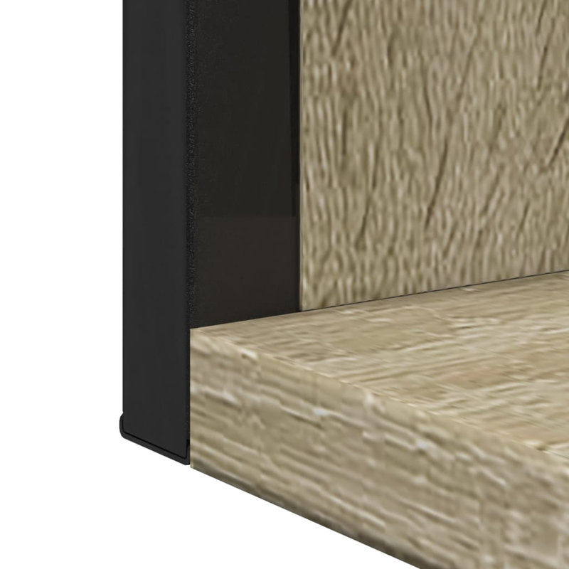 Glass Bathroom Cabinet, Sonoma Oak