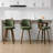 26" Upholstered Swivel Counter & Bar Stool with Armrest-332863166-302295351
