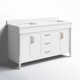 60'' Double Bathroom Vanity with Engineered Marble Top