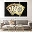Poker Spade - 3 pièces sur toile tendue-1732056550