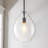 Glowlite 1-Light Single Clear Glass Teardrop Pendant-1772985445